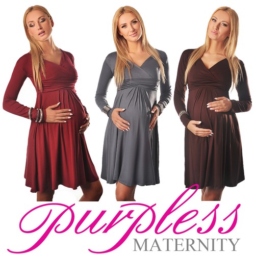 Long sleeve maternity vneck - long,