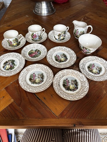 Vintage fragonard tea set - fragonard,