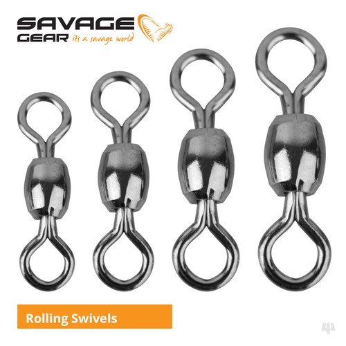 Savage gear rolling swivels - swivels,