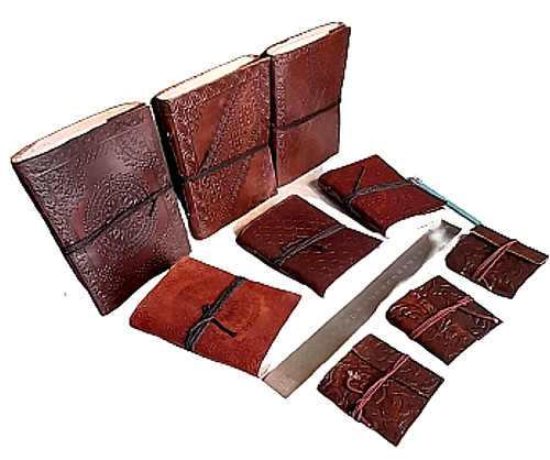 Genuine embossed leather bound - embossed,