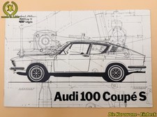 Original Audi 100 Coupe S brochure technology sectional drawing classic car brochure