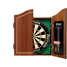 Harrows Pro's Choice Complete Dart Set inc Cabinet Darts -Official Bristle Board