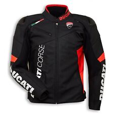Ducati Corse C6 Black Men Motorbike Racing Leather Jacket