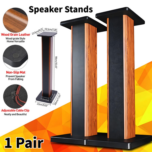 Pair wood grain speaker - pair,