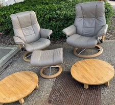 Ekornes Stressless  Mayfair Leather Recliner Chairs  by Signature Base