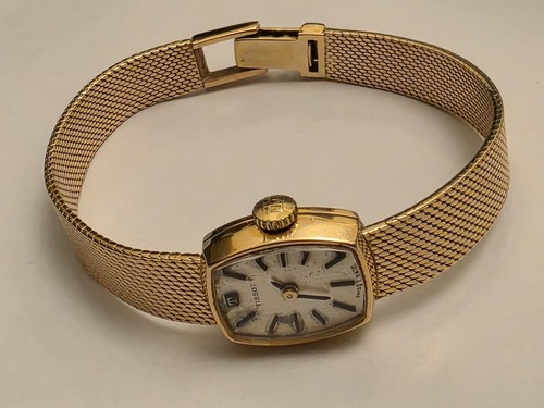 Rare vintage tissot gold - vintage, 18k