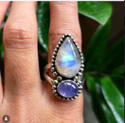 Moonstone tanzanite gemstone - &,