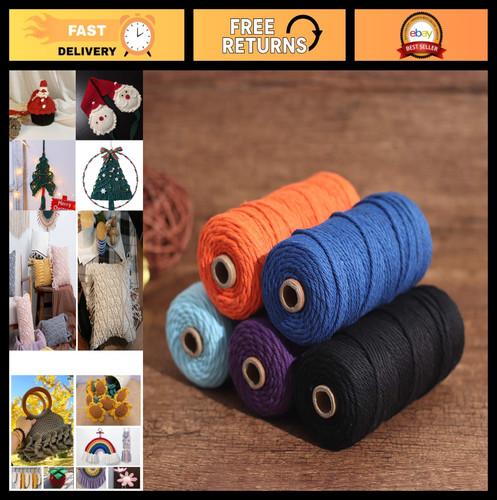 Natural macrame cotton cord - macrame,