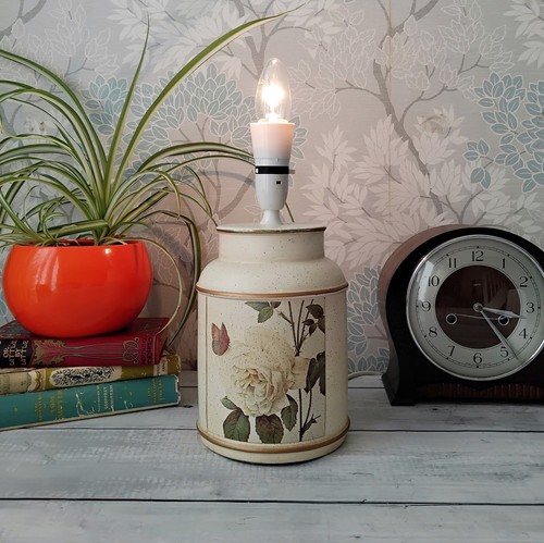 Vtg botanical white rose - botanical,