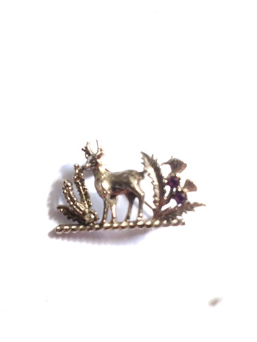 Vintage stag scottish - vintage, amethyst