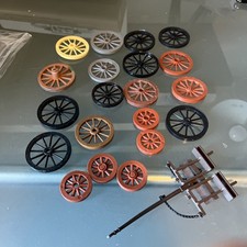 Vintage Timpo American Wild West Wagon Series Wheels job lot plus chassis 
