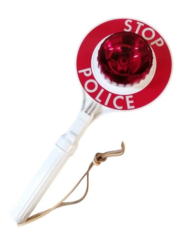 Vintage police stop - ex, sign