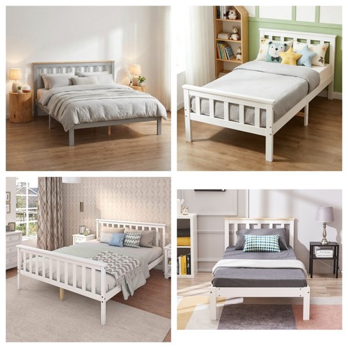 Solid wooden bed frame 3ft - solid,