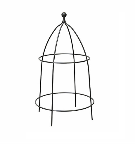 52cm black steel herb plant - 52cm,
