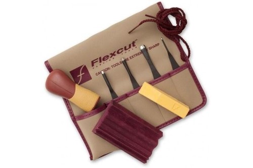Flexcut piece printmaking - 5,