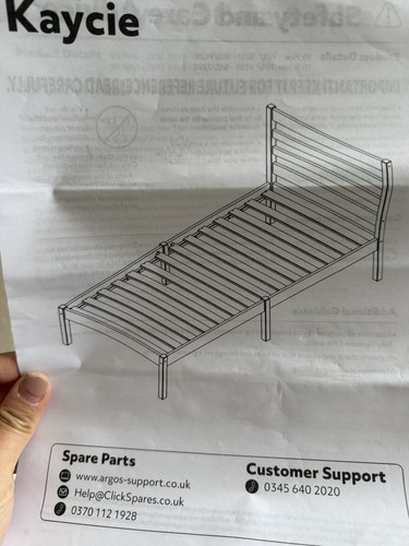 Single bed frame wood - bed,