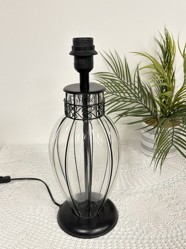 Ikea caged glass metal - metal, black