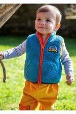 Frugi Unisex Blue Gilet - Bude