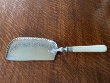 Vintage Ornate Silver Crumb Catcher Bin, Butler Dust Pan