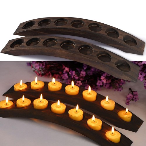 Wood bridge candle stand - bridge, stand,