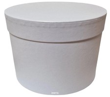 1 x Large White Flower Hat Box