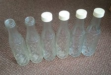 6 x Vintage Glass Soda Stream