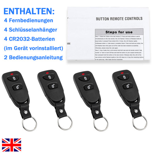 Garage remote fob - 4x,