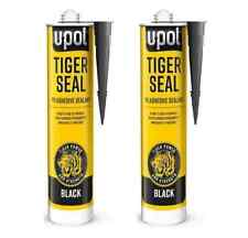 2 X U-POL TIGER SEAL BLACK  PU SEALER ADHESIVE SEALANT SEAM BADGE TRIM GLUE