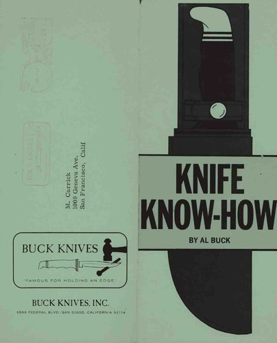 Knife know how buck 1966 - by,