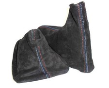 Bmw E36 E46 Gear and Brake Gaiter Leather Suede Black New