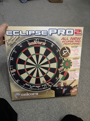 Signed dart board - signed,
