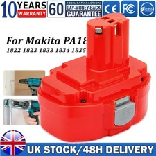 for Makita PA18 4800mAh Battery 1822 1823 1834 1835 8391D 18V Cordless Drill UK