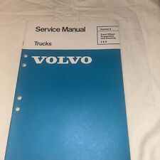 Volvo Trucks Service Manual Sect.6 Suspension + Steering F6S * Re-printed Copy *