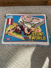 Vintage 1975 Ideal Evel Knievel Fold Out Stunt World Set With Van, Rocket, Ramps