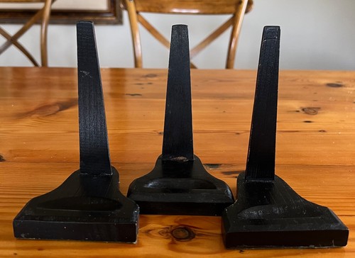 Vintage wooden display - display, plate