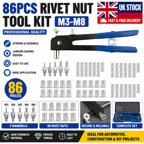 86pcs professional rivet nut - rivet,