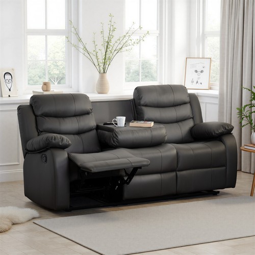 Roma seater grey faux - 3,