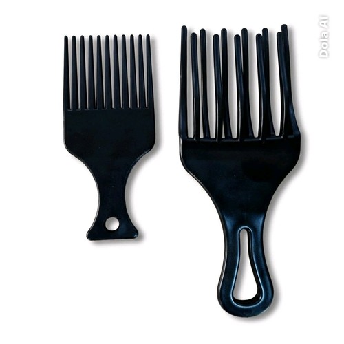 Afro combs pcs black - 2,