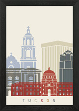 Tucson skyline Framed Wall Art