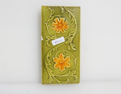 Antique ceramic border tile - ceramic,