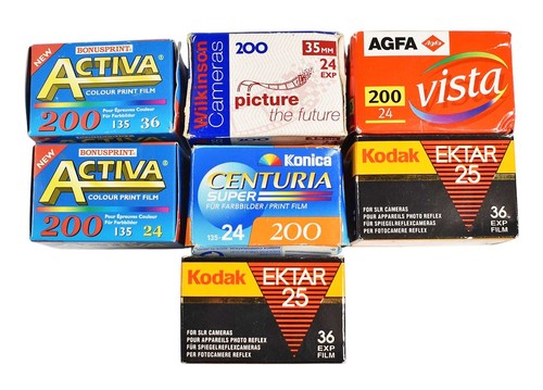 35mm colour film rolls new - 7x,