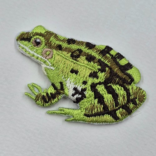 Frog embroidered patch - frog,