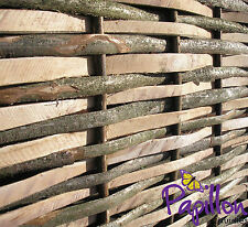 Woven Hurdle Fence Panel Wooden Split Hazel 6ft Natural Garden Fencing Screening