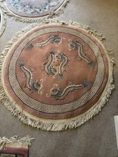 145cm Round Chinese Rug Dragon