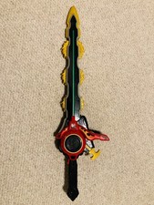 Power Rangers Ninja Steel Master Blade Chainsaw Sword Star Saw Bandai - Working