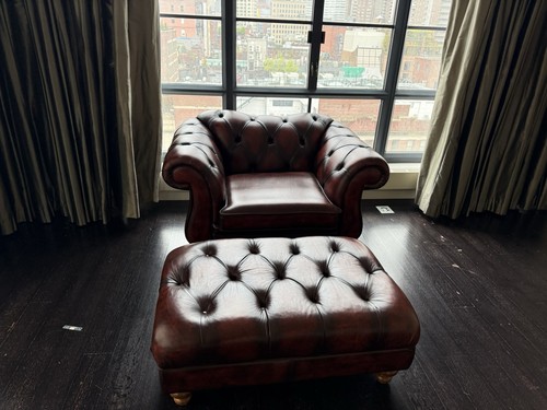 Chesterfield brown leather - chesterfield,