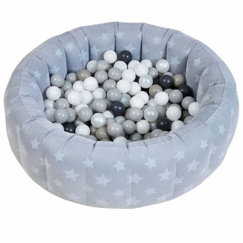 Grey round soft baby ball - round,