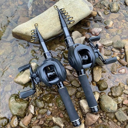 Telescopic fishing rod - fishing, reel