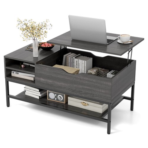 Costway lift top coffee table - coffee,