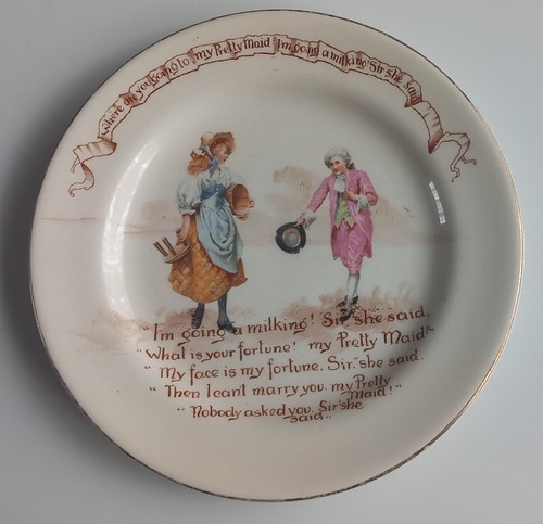 Vintage nursery rhyme plate